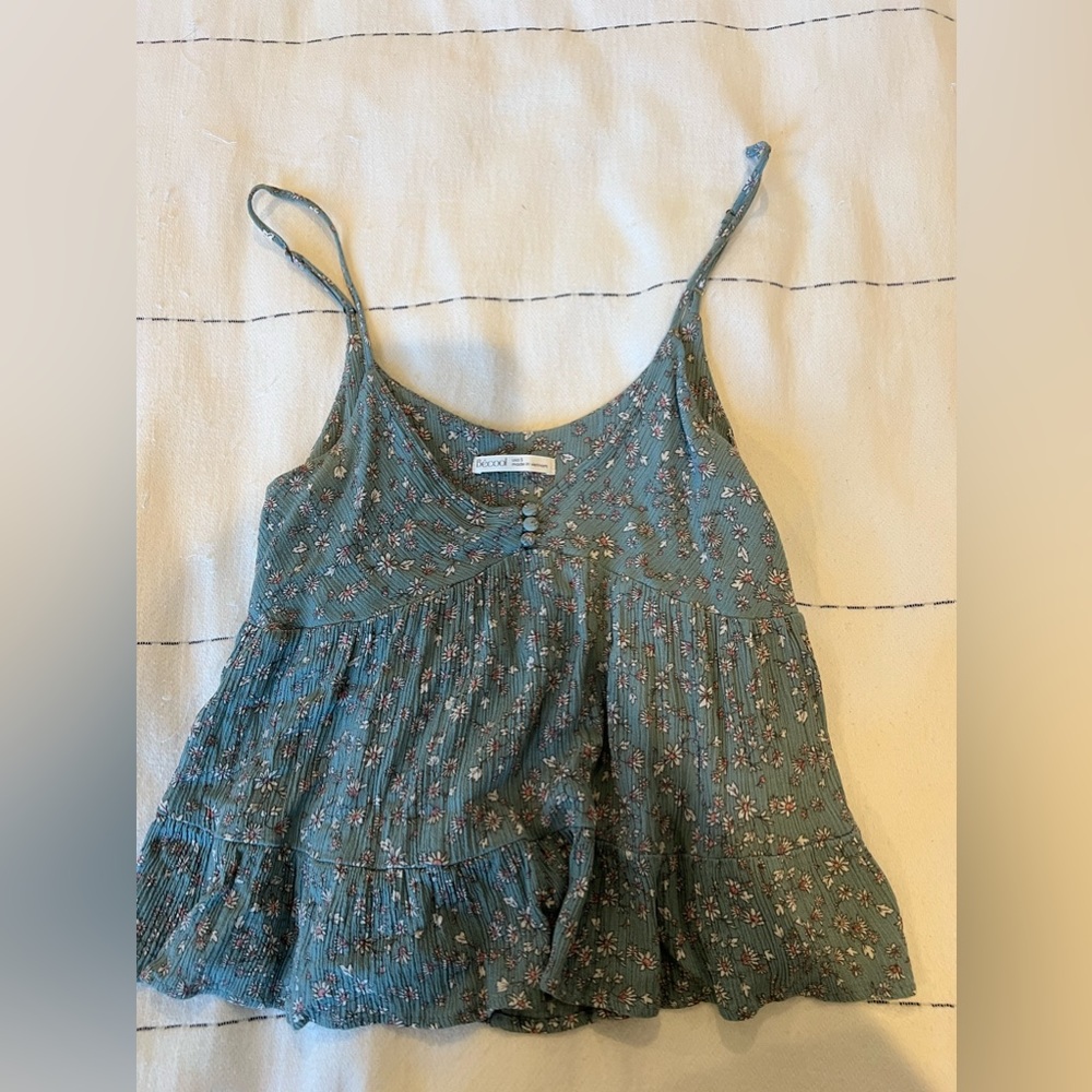 Romantic blue top
